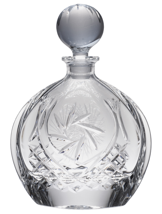 KARAFKA KRYSZTAŁOWA KARP 080 NISKA 650 ml. MŁYNEK