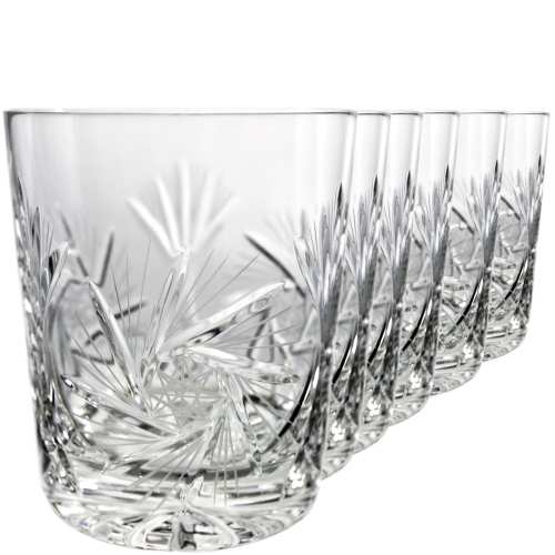 Stylowe szklanki kryształowe ZA-890 (320 g) z klasycznym szlifem MŁYNEK 247. Idealne do whisky, bourbonu i drinków. Elegancja i funkcjonalność w jednym – świetny wybór na prezent lub do domowej kolekcji.