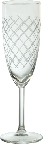  SVALKA SZAMPAN Crosshatch 210 ml. szkło bezbarwne 6szt.