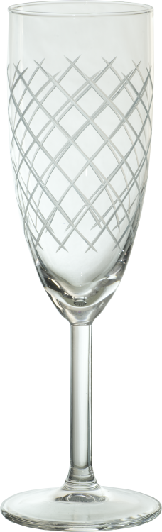  SVALKA SZAMPAN Crosshatch 210 ml. szkło bezbarwne 6szt.